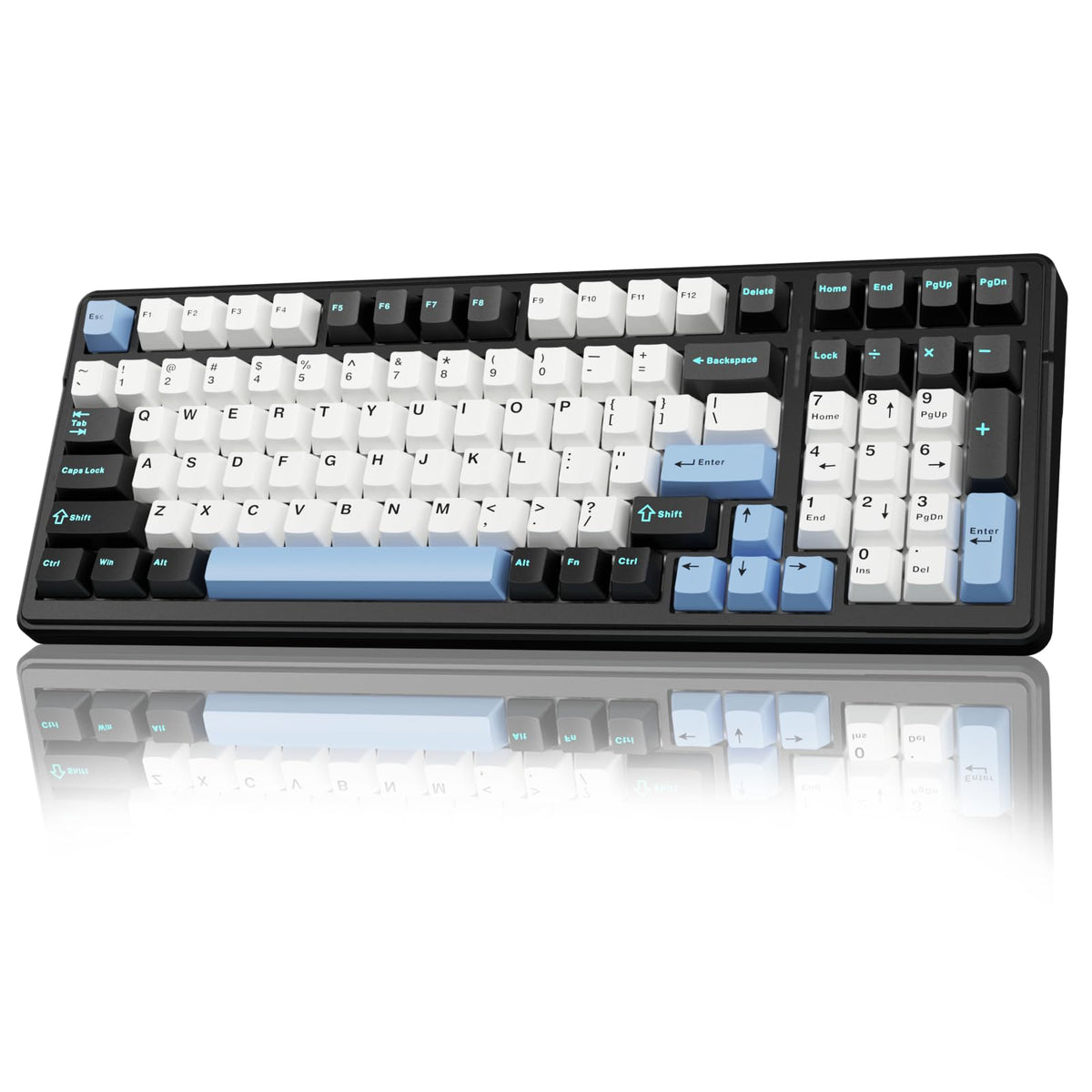 AULA F99 Wireless Mechanical Keyboard,Tri-Mode BT5.0/2.4GHz/USB-C Hot Swappable Custom Keyboard,Pre-lubed Linear Switches,RGB Backlit Gaming Keyboards for PC/Tablet/Xbox/PS4/PS5