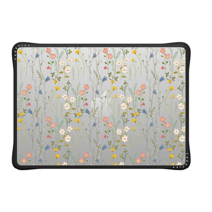 CASETiFY Impact MacBook Air 13.6" (M2-M5) Case [Cushioned Impact Corners/Scratch-Resistant/Anti-Slip Grip] - Dreamy Floral Pattern - Clear Black