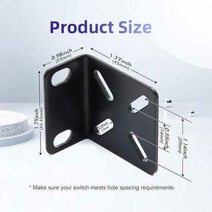 Rack Mount Kit Universal 1U Rack Ears with Adjustable Holes Distance, Compatible for Most Cisco, NETGEAR,Dell, D-Link, Linksys, TRENDnet and Buffalo Tech Switches