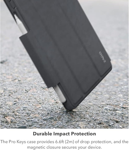 ZAGG Pro Keys Wireless Keyboard with Trackpad and Detachable Case - Compatible with The Apple iPad 10.2"(Gen 9,8,7) - Charcoal