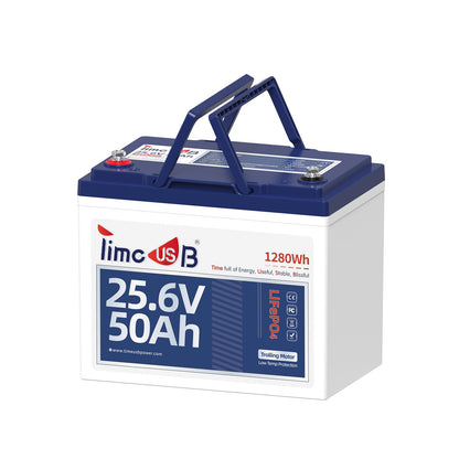 Timeusb 24V 50Ah Trolling Motor LiFePO4 Battery for Marine, Boat