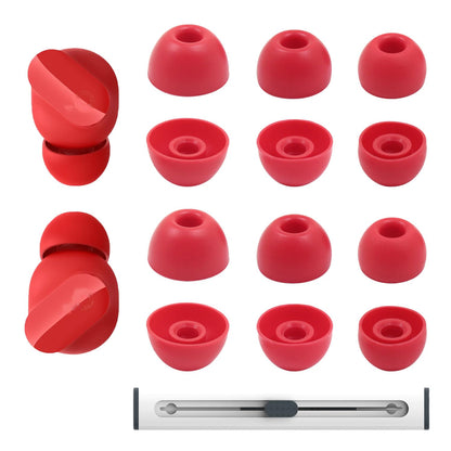 Replacement Silicone Ear Tips for Beats Fit Pro/Studio Buds/Studio Buds+ Headphone, 6 Pairs Earbuds Eartips L/M/S, Eargels Set Fit in Case, Earplug Ear Cap (Black with Pen)