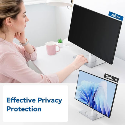 IPROKKO [2-Pack] 24 Inch Computer Privacy Screen Filter for 16:10 Widescreen Monitor, Removable 24in Anti Blue Light Glare Privacy Shield, Anti Spy Security Protector for Hp Dell Asus Acer Samsung