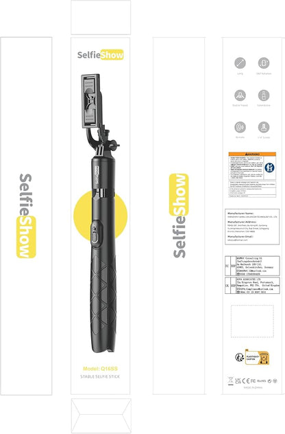 71" Phone Tripod & Selfie Stick, All in One Extendable Cell Phone Tripod with Wireless Remote, Tripods Stand for iPhone & Travel Selfie Stick 360° Rotation Compatible with iPhone Android, Camera