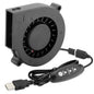 75mm x 15mm USB Cooling Blower Fan 5V DC Brushless Small Computer Case Fan for Cooling 3D Printer Helmet Hard Drive CPU PC Electronics Cabinet*