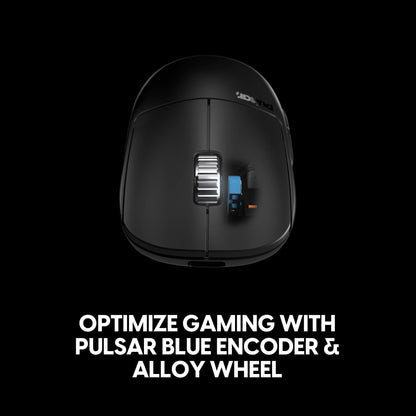 Pulsar Gaming Gears X2A v3 eS Wireless Gaming Mouse, Ultra Lightweight, Optical Switch, 32000 DPI, 750 IPS, XS-1 Sensor, 8k Compatible (Mini, Black)