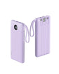 VRURC Portable Phone Charger, Built-in 4 Cables USB C Power Bank 10000mAh