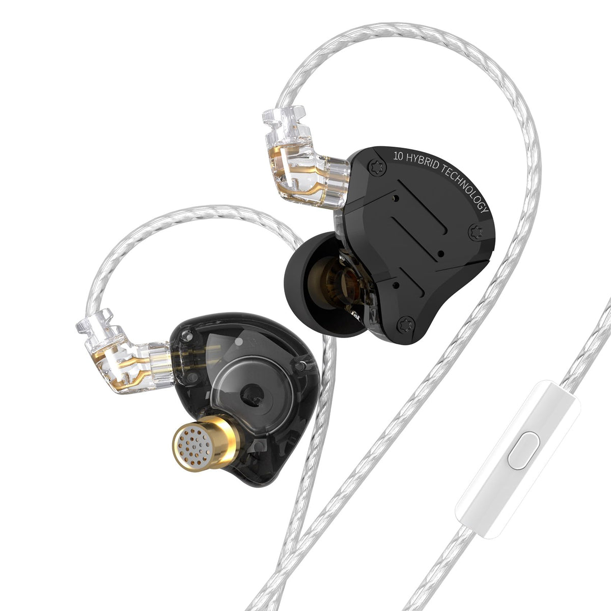 KZ ZS10 Pro in Ear Monitor,Bass KZ Earbuds,4BA 1DD Wired Earbuds Headphone Multi Driver IEM Earphone for Systerm,IEM Headphone on Stage in Ear Monitor for Singer Guitarist (Glare Blue, No Mic)