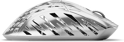 PWNAGE Stormbreaker Wireless Magnesium Gaming Mouse 8kHz - 50grams Ultralight Esports Pro Gamer Flawless Professional PAW3395 Optical Sensor 26,000 DPI - 8000Hz -100% PTFE Skates Ergo -Platinum