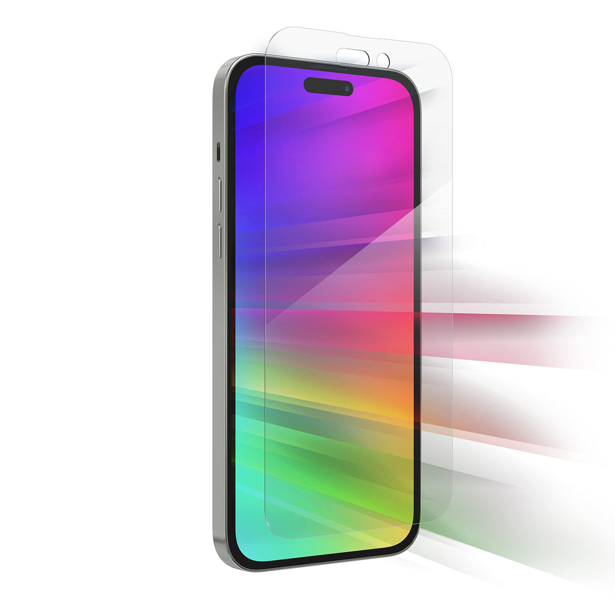 ZAGG Glass Elite Anti-Glare Plus - Blocks Glare from your device - Made for iPhone 12 Pro Max,InvisibleShield, Clear, 200106678