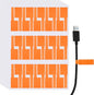 uxcell 300 Pcs Cable Labels, Waterproof Wire Cord Labels Tags, Cord Organizer Management Tags for Charger Cable Organizer Wire Markers Printer and Handwriting, Orange