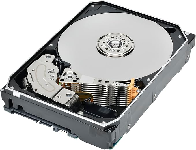 Toshiba N300 PRO 20TB Large-Sized Business NAS (up to 24 Bays) 3.5-Inch Internal Hard Drive - Up to 300 TB/Year Workload Rate CMR SATA 6 Gb/s 7200 RPM 512 MB Cache - HDWG62AXZSTB