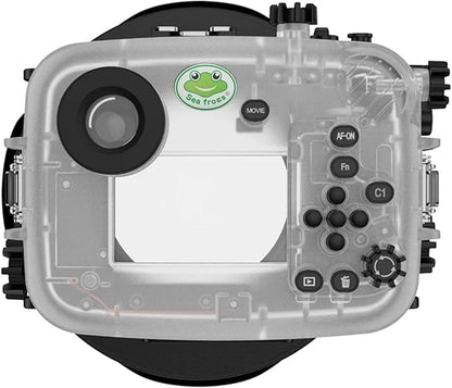 Seafrogs Underwater Housing for Sony a6700 with WA005F Dome Port, [40M/130FT] Waterproof Scuba Housing Case for Sony ILCE-6700 with E 18-105mm F4, 28-60mm F4-5.6