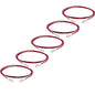 TRUECABLE Cat6 Component Rated Patch Cable, Unshielded (U/UTP), 7ft, Red, 28AWG Solid Copper, Snagless 10G High-Speed Ethernet Cable, PoE++ 4PPoE 100W, UL Listed, RoHS-3, 5 Pack
