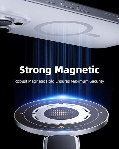 TODI for MagSafe Phone Grip Stand, 3-in-1 Magnetic Finger Ring Holder with Double-Sided Magnet, Fidget Toy Design, Magnetic Phone Stand for iPhone 16/15/14/13/12 Series (White)