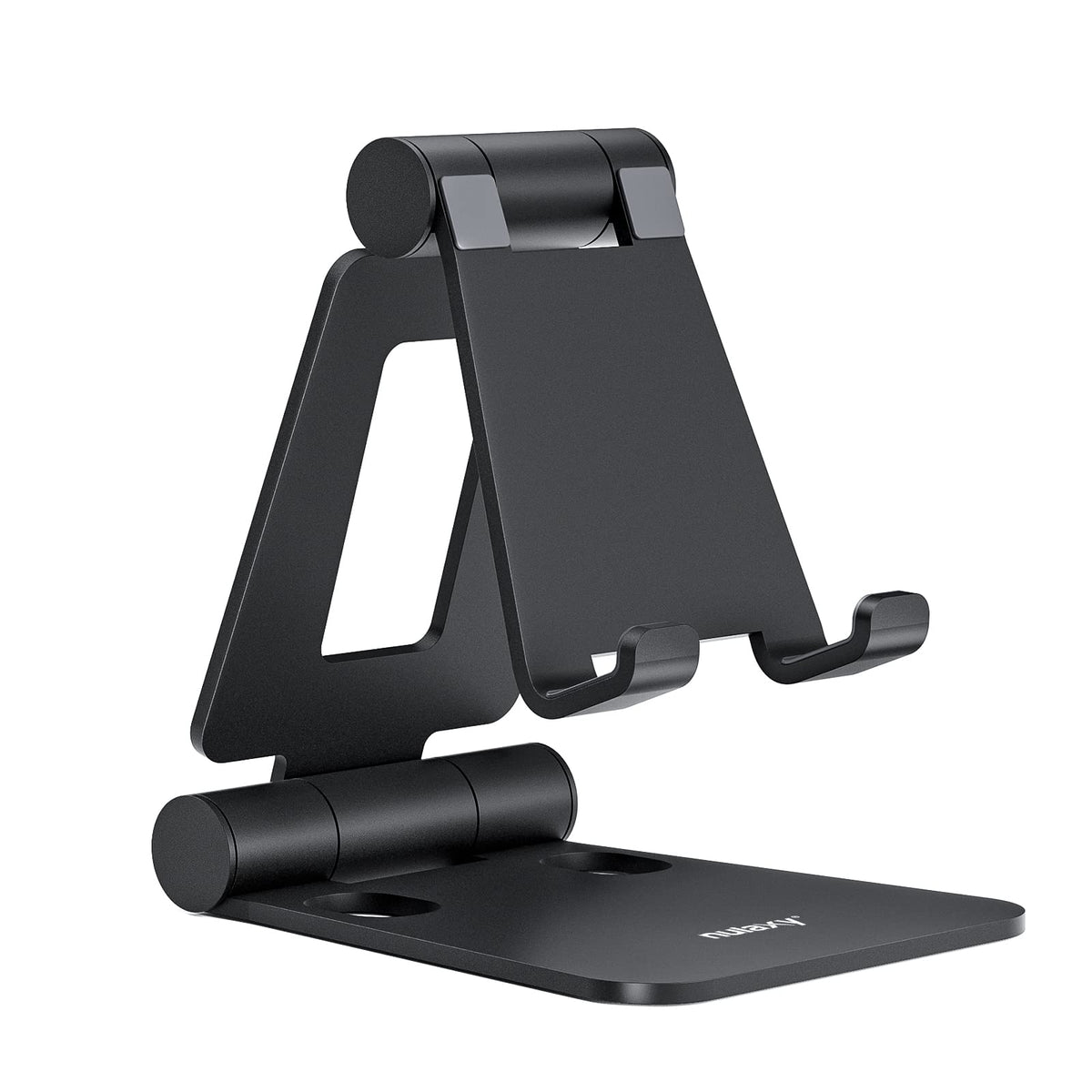 Nulaxy Full Aluminum Dual Folding Cell Phone Stand for Desk, Red