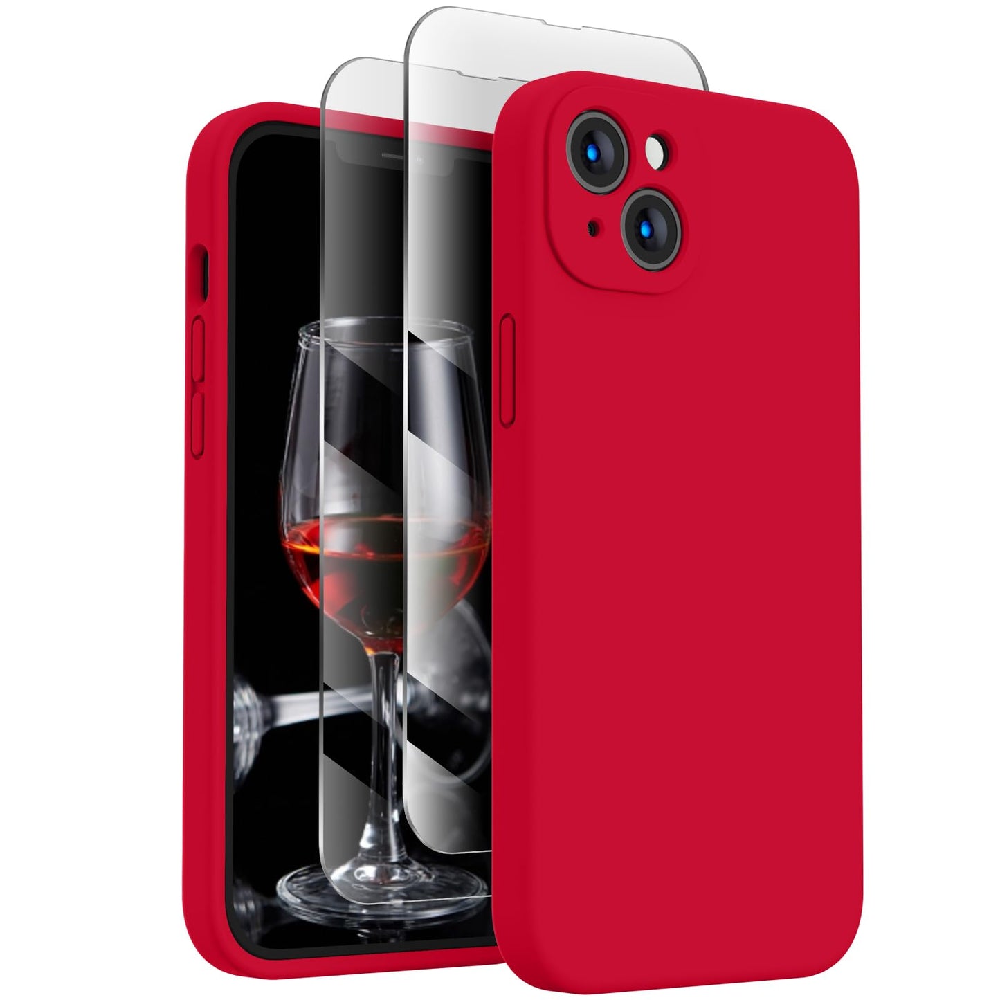 FireNova Designed for iPhone 14 Case, 6.1", Deep Red