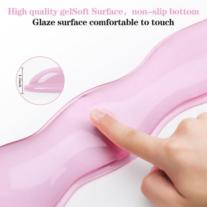 ABRONDA Gel Wrist Rest for Keyboard and Mouse, Wrist Rest for Keyboard, Mouse Wrist Support, Pain Relief, Cool Touch, Non-Skid, Mouse Wrist pad