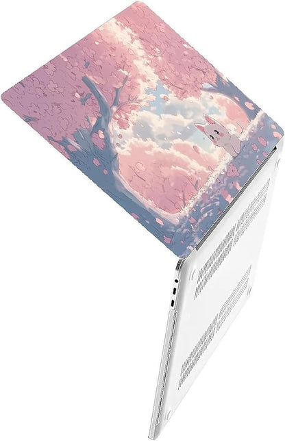 Compatible with MacBook Air 13.3 13.6 Inch Case 2022 2021 2020 2019 Plastic Hard Shell Case Cover,13.6 Air (A2681) M2 2022, Cute Cat