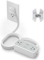 5FT Flat Extension Cord, TESSAN Surge Protector Power Strip with 4 Widely Spaced AC Outlets, 900 Joules Surge Protection, Ultra-Thin Flat Plug Desk Charging Station for Home Office Dorm Essentials