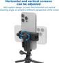 Suptig Phone Holder for Tripod, Action Camera Tripod Mount Adapter Compatible for iPhone, Gopro, DJI Action, Insta 360, Akaso, Mic, LED Light Photography Accessories
