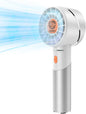 Handheld Fan,Portable Turbo Fan,Powerful Personal Fan(7000rpm High-Speed Motor,Battery Work 3-16 H),USB Rechargeable Mini Handheld Fan for Travel/Outdoor/Gift/Makeup (Silver White)
