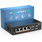 YuanLey 8-Port 10G Ethernet Switch, 8 x 10Gbps RJ45 Ports, Support 10G/5G/2.5G/1G/100Mbps Speed Auto-Negotiation, 160Gbps Switching Capacity, Unmanaged Switch Rackmountable, Plug and Play