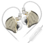 KZ ZSN Pro 2 1BA+1DD in-Ear Monitors Headphones, Yellow, with Mic