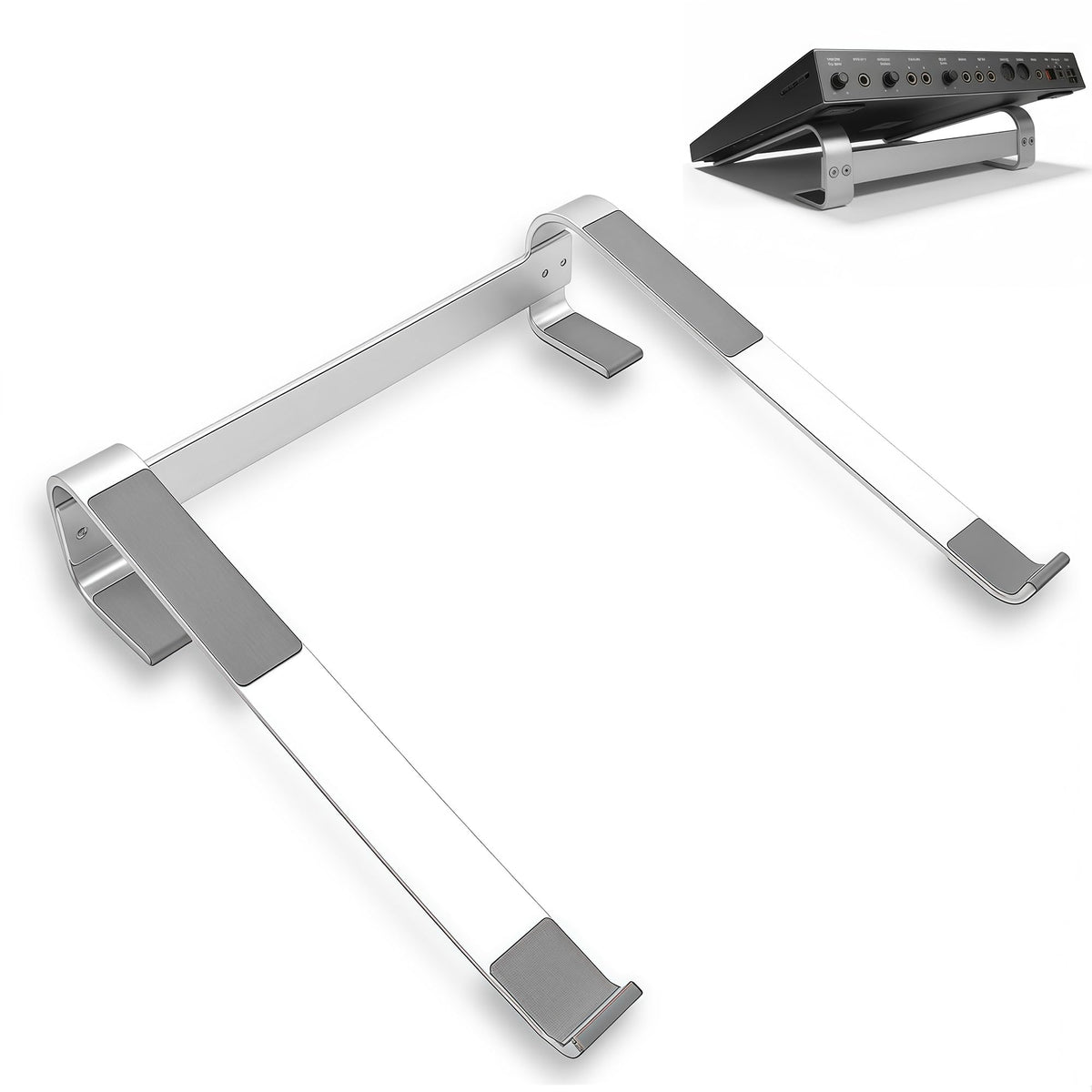 Musiin Drum Controller Stand Compatible with NI Maschine Plus MK3/(Silver)
