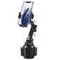Miracase Cup Phone Holder for Car, [Upgraded Version] Adjustable Long Neck Car Cup Holder Phone Mount Cradle Friendly Compatible with iPhone Samsung Google and All Smartphones, Light Blue
