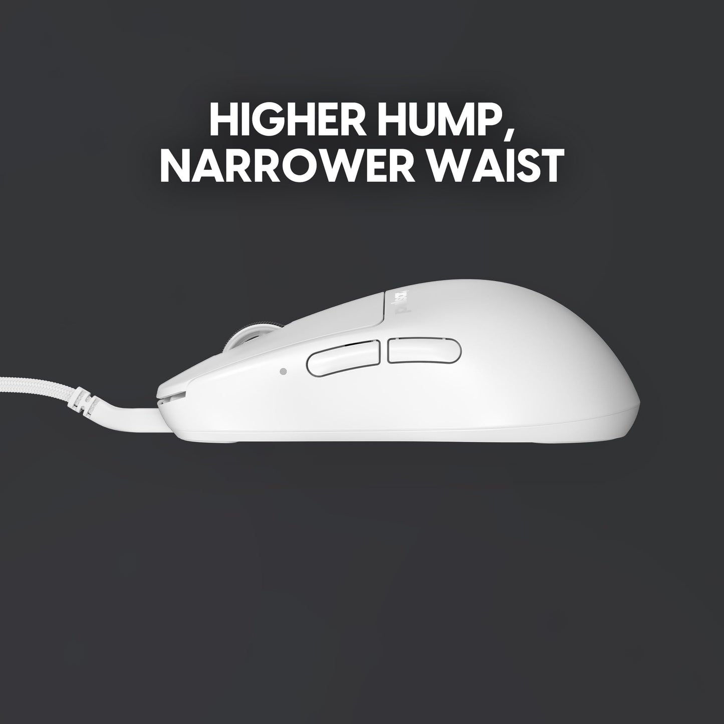 Pulsar Gaming Gears X2H Wired Gaming Mouse, Ultra Lightweight 1.8 oz (51g), Symmetrical, Optical Switch, 26000 DPI, Motion Sync, PAW3395 Sensor (Medium, Wired, White)