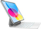 for iPad 11th (A16 2025) & iPad 10th Generation Case with Keyboard – Magic-Style Magnetic Keyboard for ipad 10th generation (10.9-inch 2022) with 7 Color Backlight, Multi-Touch Trackpad (White)