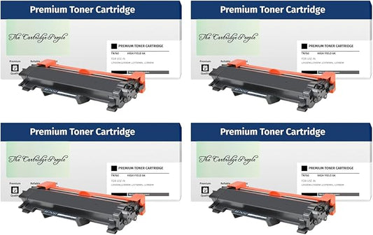 4Pk Jumbo New Compatible for Brother TN760, TN730, Hi-Yield, 6,000 Pages Black Toner Cartridge, DCP-L2550DN, DCP-L2550DW, HL-L2310D, HL-L2350DW, HL-L2370DN