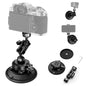 CAMEDAFLX 6"/15.2cm Suction Cup Camera Mount with Ball Head Magic Arm.