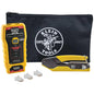 Klein Tools VDV026-813 RJ45 Ethernet Cable Tester and Crimper Kit, Pass-Thru Technology, Includes Connectors for Cat5e/CAT6 Data Applications, Pack of 50
