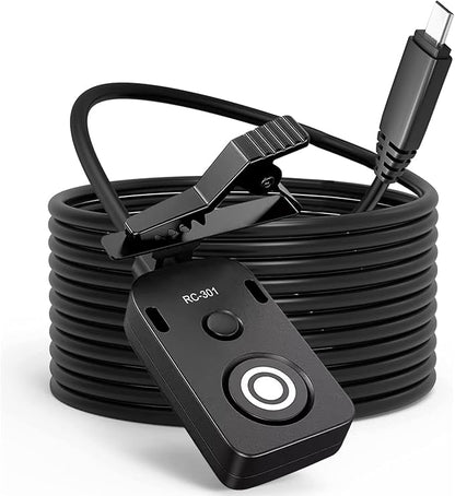 Small Release Shutter Remote Control Cable RC-301 S2 for Sony Support Video Camera Cable a7m4 a7r4 a7r2 r3 m2 a9 a1 a6600 a6500 (500cm/196in)