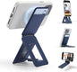 MOFT Phone Tripod Wallet for iPhone, Mulit-Angles, Lightweight & Portable Phone Stand, MOVAS Vegan Leather Magnetic Wallet, Strong Magnets, NFC Card Holder,Travel Essential, Navy Blue (With Card Slot)