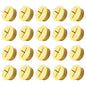 20Pcs Desk Grommet, 3/4" (20mm) Yellow Silicone Cord Hole Cover, Flexible Rubber Wire Grommets, Wall Grommets for Cables Management, Table, Countertop, Cabinets and Furnitures Wire Organizer