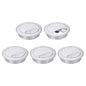 uxcell 5 Pcs 60mm (2.36 Inch) Desk Grommet, Plastic Cable Hole Cover, Wire Cord Cable Organizer for Home Office Computer Desk Cabinet, Silver