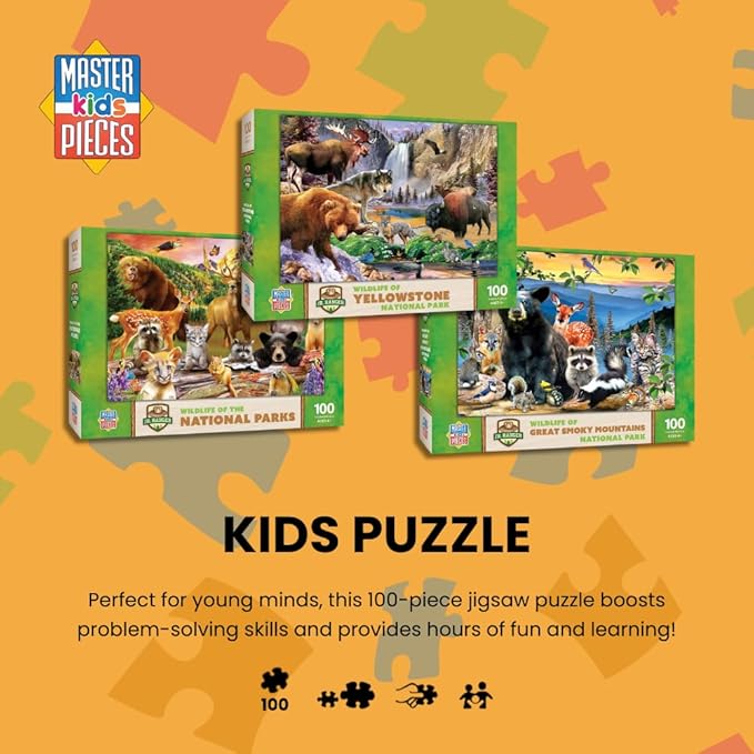 MasterPieces 100 Piece Jigsaw Puzzle for Kids - Audubon Spring Gathering-14"x19"