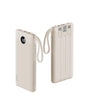 VRURC Portable Phone Charger, Built-in 4 Cables USB C Power Bank 10000mAh