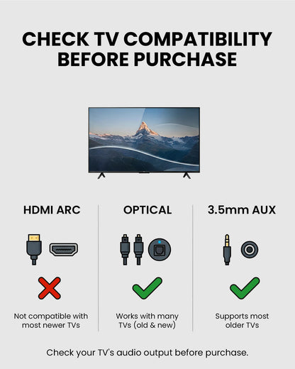 Avantree HT5009 Plus -Wireless TV Headphones with aptX-Adaptive Transmitter