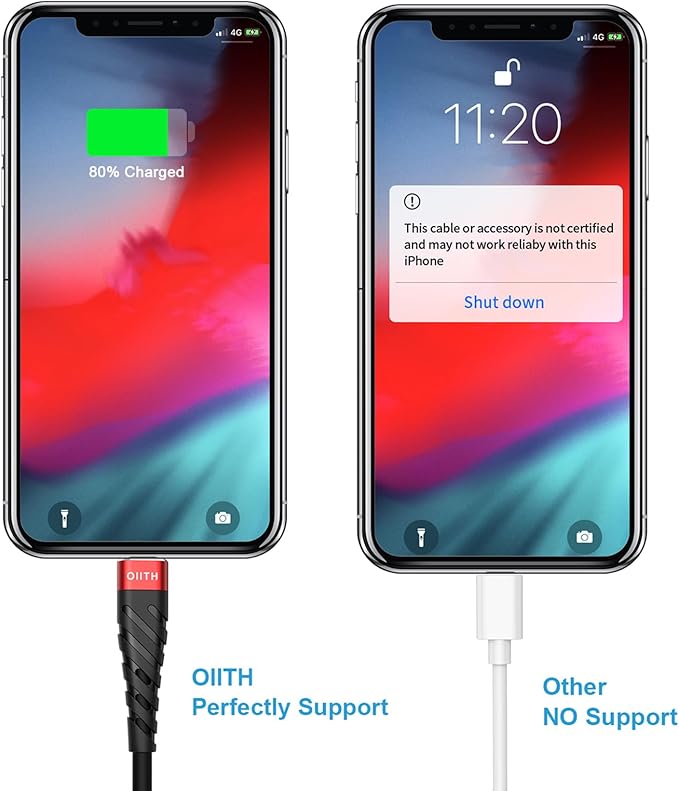 OIITH USB C Cable, USB A to USB C 3A Fast Charging (3FT 3Pack) Phone USB Type-C Charge Cable Android Charge Cord USB C Charger Cable for iPhone 15 Plus/Pro/Pro Max/Samsung/Pad/Laptop/LG/-Red