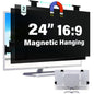 [2 Pack] Magnetic Hanging 27 Inch Computer Privacy Screen for 16:10 Aspect Ratio Widescreen Monitor, Eye Protection Anti Glare Blue Light Computer Monitor Privacy Filter, Removable 27in Protector Film