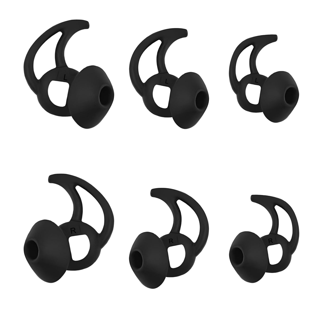 CYADCI Silicone Earbud Tips 3 Pairs SML Soft and Comfortable Noise Isolation Replacement Blue Ear Tips Compatible with Bose QuietComfort and Sport Earbuds