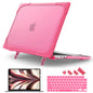 Batianda Heavy Duty Case for MacBook Air 13.6 inch with Stand,Lavender Grey