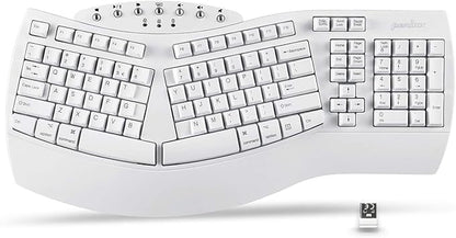 Perixx Periboard-612 Wireless Ergonomic USB Split Keyboard, US English Layout
