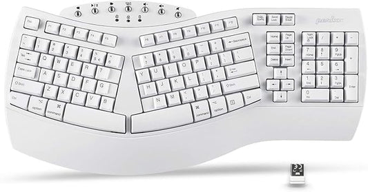 Perixx Periboard-612 Wireless Ergonomic USB Split Keyboard, US English Layout