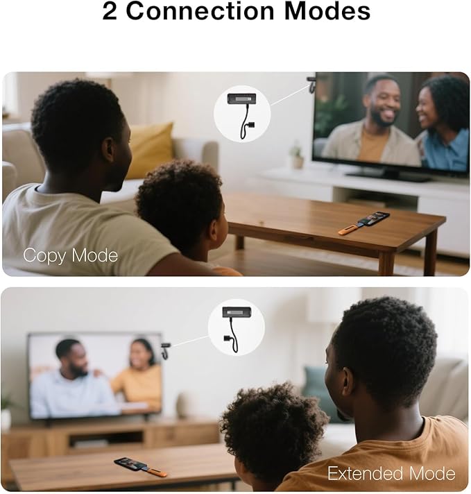 2025 Upgrade Wireless HDMI Transmitter and Receiver 328FT/100M, 2.4G/5G Wireless HDMI with LED Display, 4K Decode 1080P 60Hz, Plug&Play for Video and Audio to Monitor from PC/Mac/iPad/iPhone Pro Max