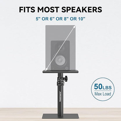 Set of 2 Desktop Studio Monitor Speaker Stands Bookshelf Speaker Stands